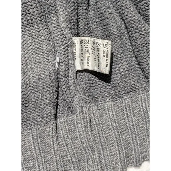 Vintage United Colors of Benetton Full Zip Knit‎ Sweater Jacket Gray XL Italy - Picture 12 of 13